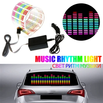

Multi-size Car Sticker Music Rhythm LED Light Car Rhythm Flash Lamp Sound Activated Equalizer