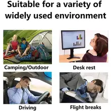 

Outdoor Inflatable Pillow Pvc Flocking Inflatable Outdoor Pillow Cushion Travel And Neck Waist Self-inflating Pillow Campin M5r8