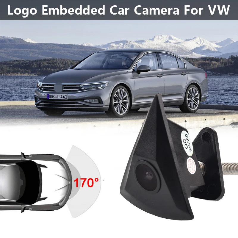 

HD Car Front View Camera for VW Passat B5 B6 B7 Tiguan Golf MK5 MK6 Touran Polo Beetle Jetta Waterproof Logo Embedded For VW