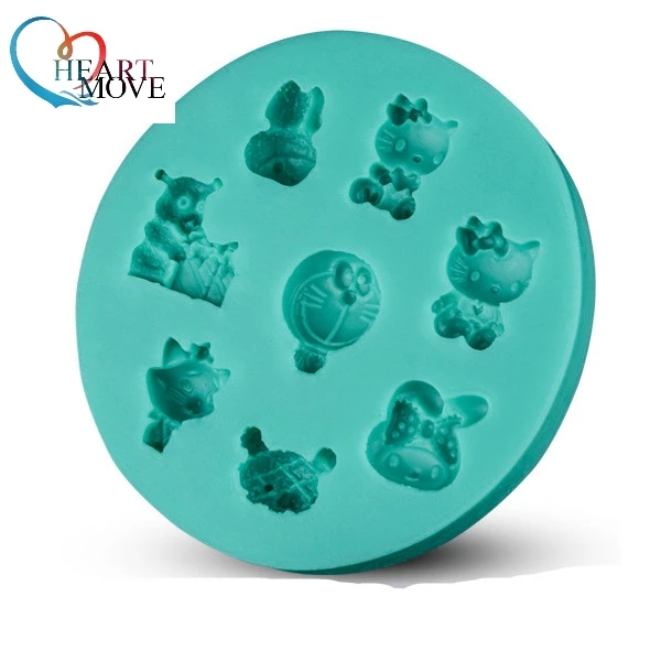 HEARTMOVE Cute Cartoon Cat Cake Mold Silicone Baking Tools Kitchen Accessories Decorations Fondant DIY Dd cat Food Grade Mould