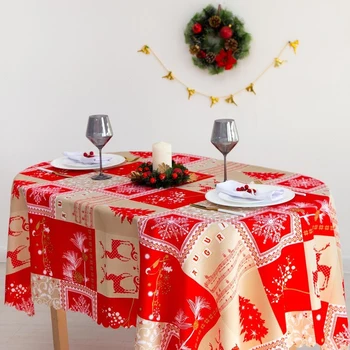 

Tablecloth Dolyan "New Year's Deer" 145 × 220 cm, polyester 100%