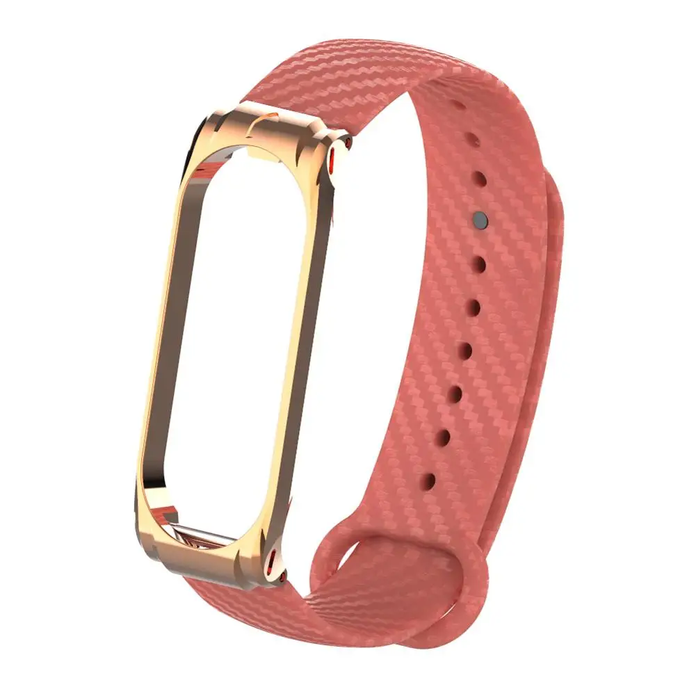 Ремешок для часов из углеродного волокна для Xiaomi Mi Band 4 3, сменный ремешок, Модные Смарт-Аксессуары