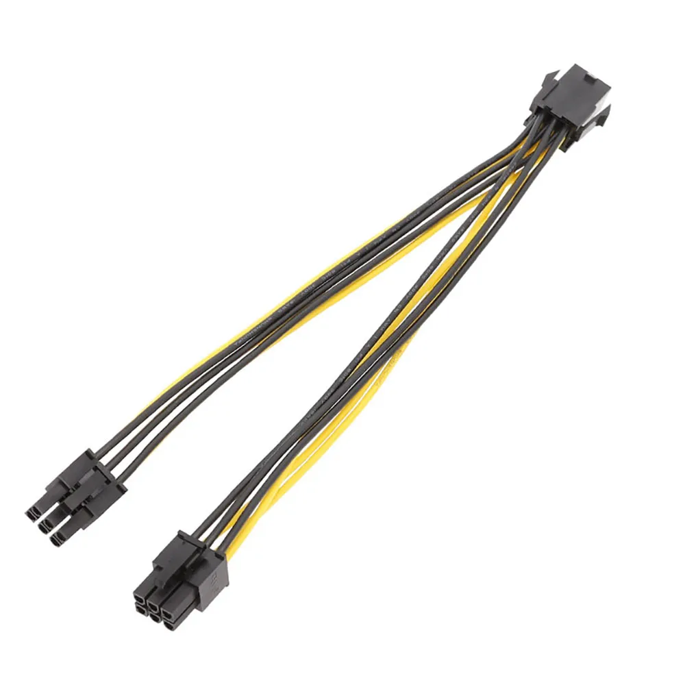 Разветвитель PCI-Express Y PCIe для графической карты 5 шт./упак. 20 см 6 pin-2 порта pin два