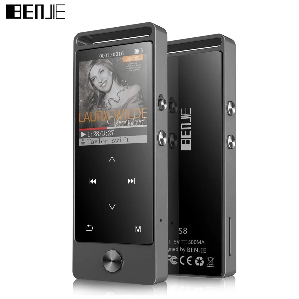 Mp3 плеер BENJIE S8 с Bluetooth без потерь Портативная аудиосистема сенсорной кнопкой Walkman