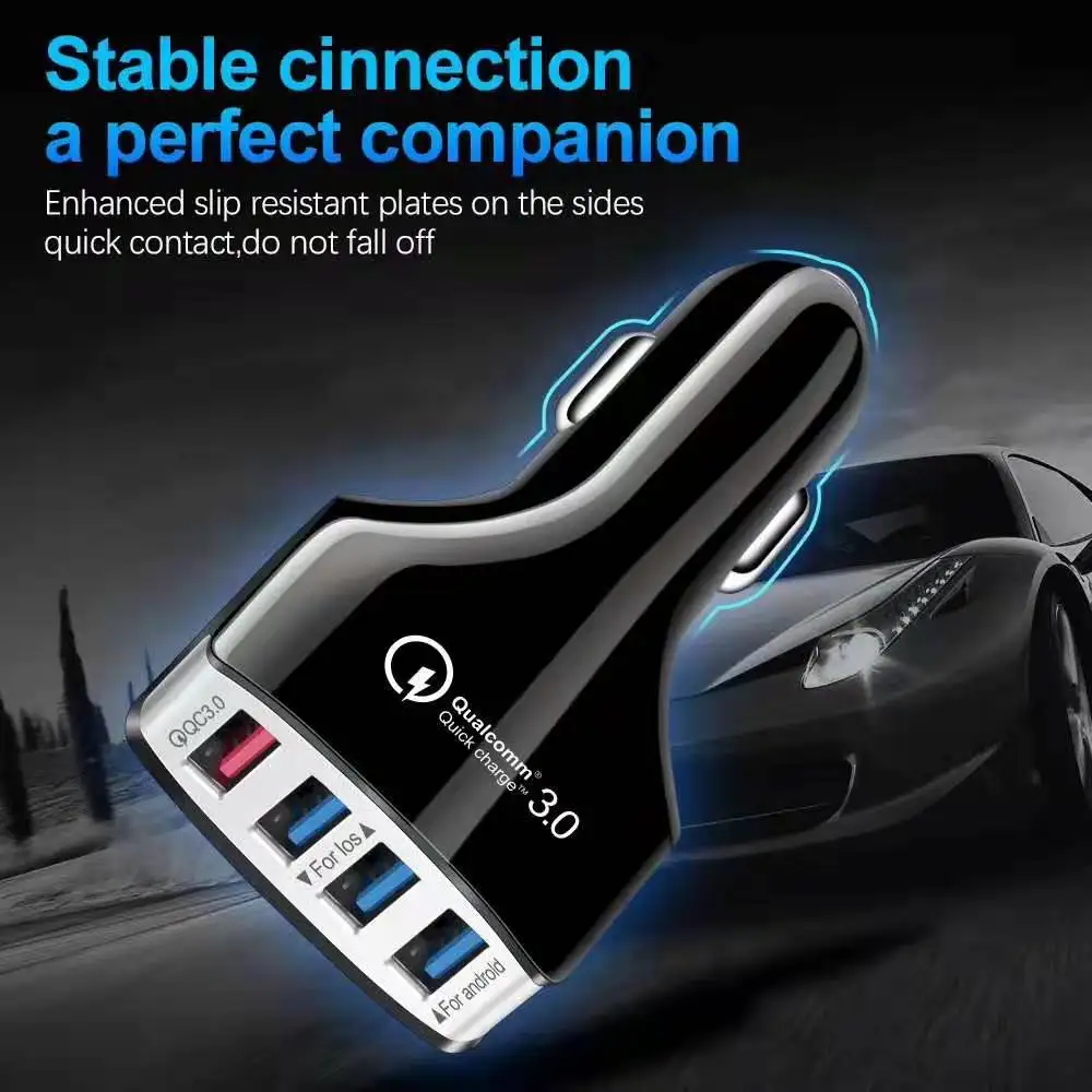 Быстрая зарядка 3,0 USB Автомобильное зарядное устройство QC 3,0 универсальное автомобильное зарядное устройство для мобильного телефона быстрое зарядное устройство для iPhone Xiaomi samsung Автомобильное зарядное устройство