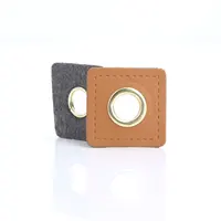 Buy 30 Sew-on Clothing Patches: PU Leather Badges, Patch Labels, Inner 8mm Metal Brass Eyelets Grommets, Patch Knit Sewing Applique Online - Image 4