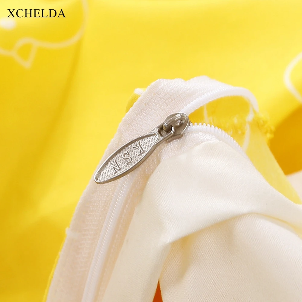 White Bedding Set Double Queen King Size Comforter Duvet Cover Bed Sheet set Nordic Animal Cotton Children linens Home Textile