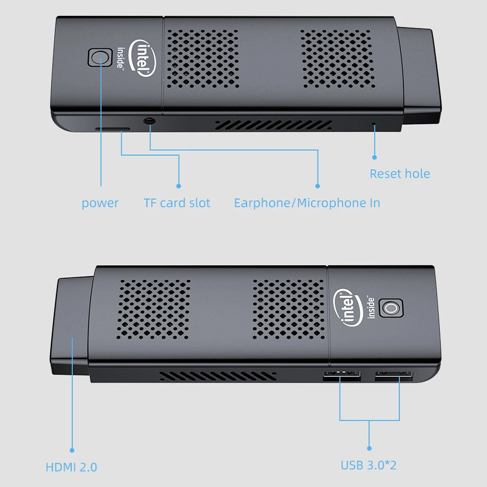 Мини ПК YCSD Intel Celeron N4100 четыре ядра 4 Гб LPDDR4 128 ГБ eMMC HDMI 2 0 4K 60 Гц 4G/5 0G WiFi Bluetooth Windows