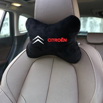

Car Neck Pillow Cotton flannel Car Seat Headrest Cushion Head Rest Auto Accessories for Citroen C3 C4 C5