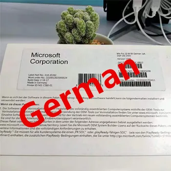 

MS Win 1o Pro 64 Bit German Version OEM DVD Windows 10 Professional lifetime online activation