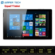 Jumper Ezpad 7 Tablet PC 10.1 inch Windows 10 4GB RAM 64GB ROM 1920*1080 IPS Screen 6500mAh Intel Cherry Trail Quad Core WiFi