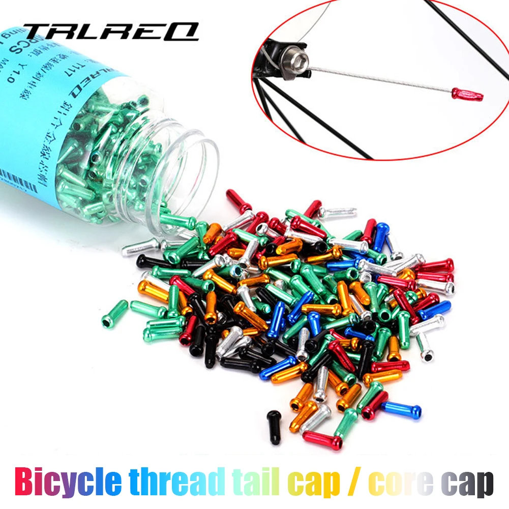 Lot De 50 Embouts De Câbles De Frein Et Dérailleur Pour Vélo - Neuf - Argent