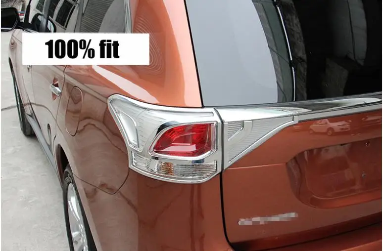For Mitsubishi Outlander 2013 2014 2015 ABS Chrome Tail Light Rear Back Frame Lamp Cover molding | Автомобили и мотоциклы