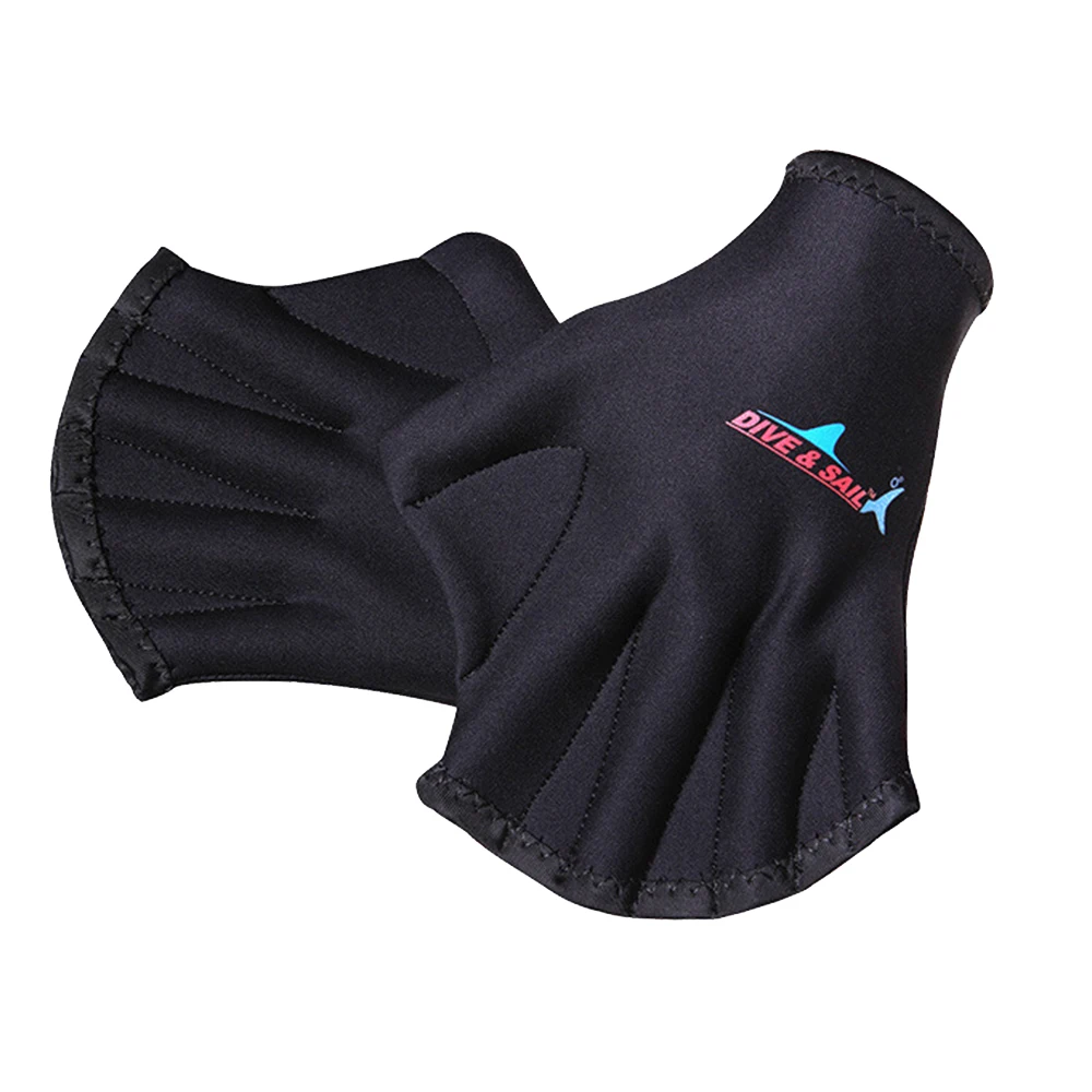 

1 Pair 2mm Neoprene Diving Gloves Sphere Webbed Swim Gloves Surfing Swimming Paddles Training Fingerless Gloves Diving Equipment