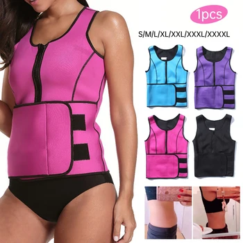 

2020 New Women Lady Neoprene Corset Waist Trainer Vest Tank Workout Slimming Shapewear Sweat Body Shaper
