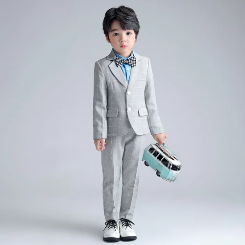 큰 소년 정장 생일 사진 정장, 어린이 블레이저 재킷 바지, 나비 넥타이 웨딩 드레스, 십대 정장, 어린이 졸업 의상 5