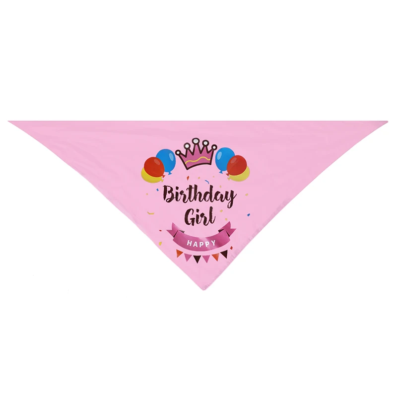 Dog Party Supplies Pet Tutu Skirt Bandana and Crown Pet Birthday Costume Skirt with Crown Headband