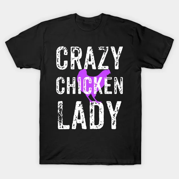 Мужская футболка Crazy Chicken Lady Футболка женская | одежда