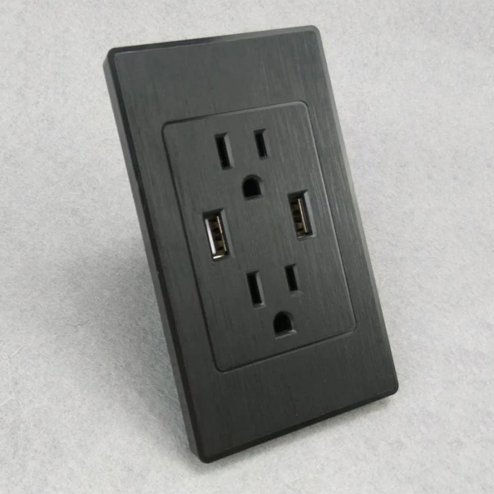 Двойной USB порт розетка зарядное устройство AC Розетка US Plug DU55
