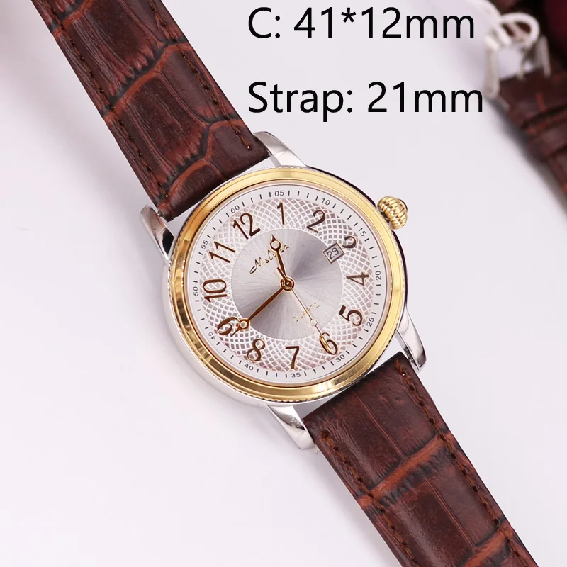 C Yellow Gold Brown Распродажа! Скидка реальные многофункциональные Мужские Женские часы все из нержавеющей стали зубец Установка кубический циркон кожаный браслет с кристаллами - Цвет: C Yellow Gold Brown