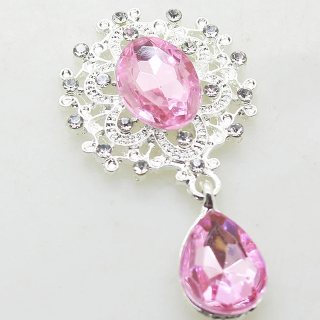Elegant Crystal Brooch Set - Fashionable Wedding & Holiday Decorations