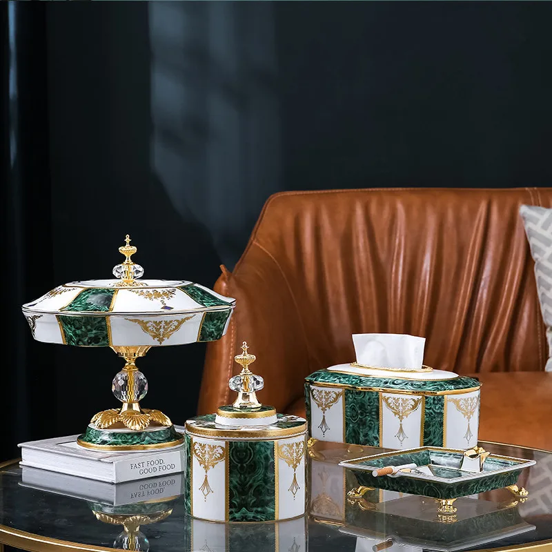 Коробка для салфеток керамическая съемная коробка-органайзер коробка конфет