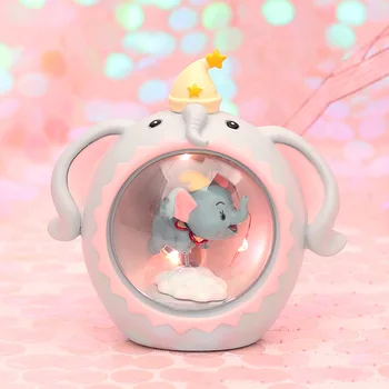 

Starry Sky Children's Night Light Resin Cute Cartoon Elephant Table Lamp Bedroom Decor Lighting Strings Children Birthday Gifts