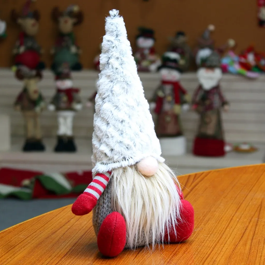 Рождество нордическая ниссе Sockerbit карликовый эльф украшения для дома санта ручной работы шведский мягкая игрушка кукла Санта гном скандинавский 8P