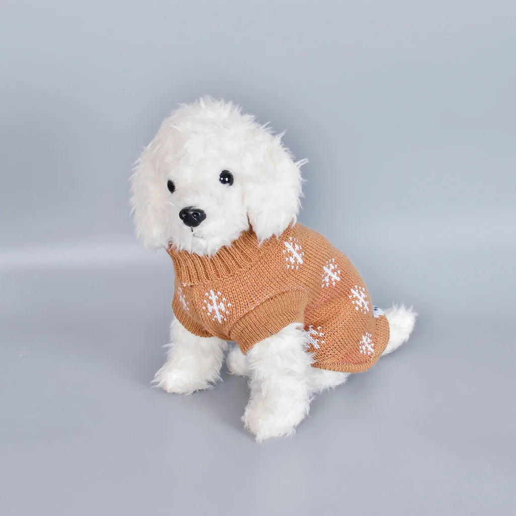 Pet Dog Cat Winter Warm Turtleneck Christmas Sweater Costume Apparel Dog Clothes Mascotas Accessories Puppy Jumpsuit Jacket