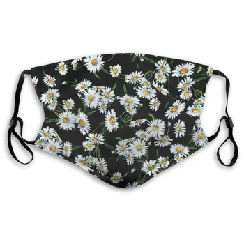 

Mouth Mask with Filter Beauty Daisy Printed Dust Face Mask for Dust Mouth Mask Anti-Dust Mask for Kids Women and Men