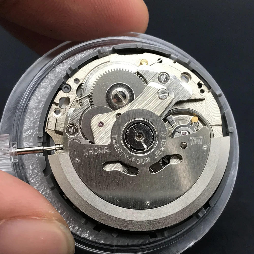 Giappone originale SII NH35A aka NH35 movimento meccanico 24 rubini con  Datewheel bianco alta precisione automatico a carica automatica Movt|Watch  Movement| - AliExpress