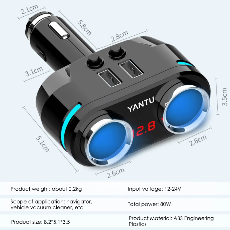 QC3.0 быстрое автомобильное зарядное устройство 2 порта USB адаптер питания Авто прикуриватель 2,1 A Универсальный адаптер питания Автомобильное зарядное устройство для телефона