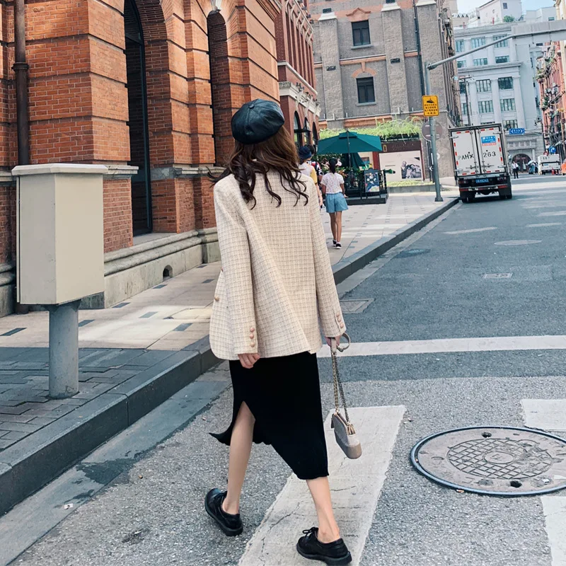 

2019 Autumn New Style Single-Breasted Women's Graceful Suit Jacket Korean-style Slimming Coat Suit Women's Autumn