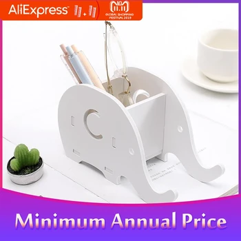 

Multifunctional Wood Storage Box Elephant Shaped Holder Container Birthday Present Gift R20