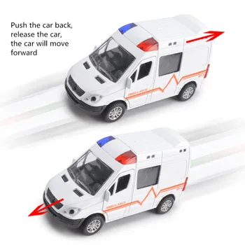 

FireTruck Simulation Ambulance Car Model Car Toy Kids Children Gift 1:36