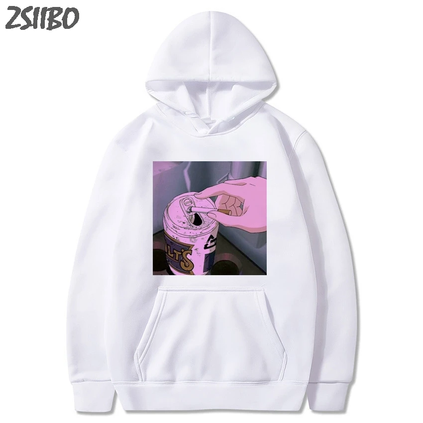 

Harajuku 2019 Hoodie Sad Vapor Wave Print Funny Anime Print Unisex Sweatshirt Men's Hoodies Male Casual Hooded Tops streetwear