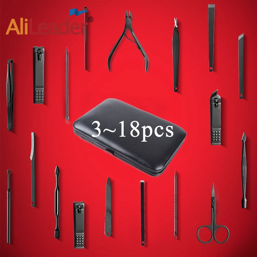 

Alileader Good Quality 3-18pc Pedicure Tools Professional Nail Clipper Kit Toe Nail Pliers Stainless Steel Nail Cuticle Nipper