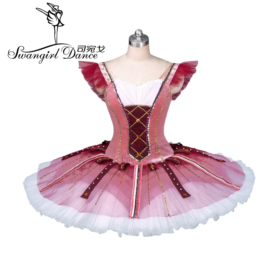 Don Quixote ballet tutu red professional ballet tutus for children nutcracker tutu ballet stage costumes tutu pancakeBT9123
