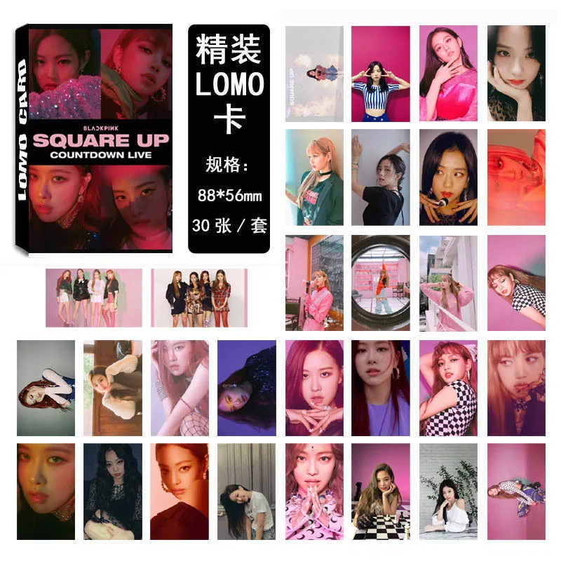30 шт./компл. Корейский KPOP BLACKPINK девушки Kill This Love альбом фото карты ПВХ карты самодельные LOMO карты фотокарты