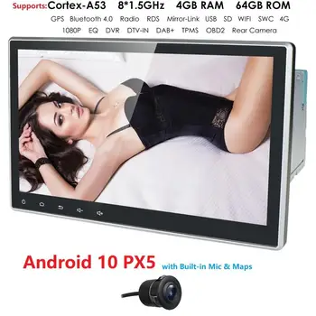 

DSP Auto 10.1inch Android 10Octa Core 4G+64G Universal 2Din dvd Car Audio Stereo GPS Navigation Radio Kits Car Multimedia player