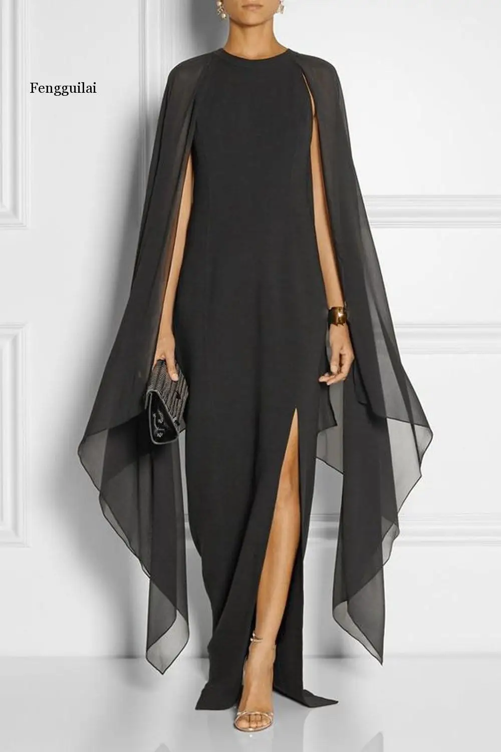 batwing black dress