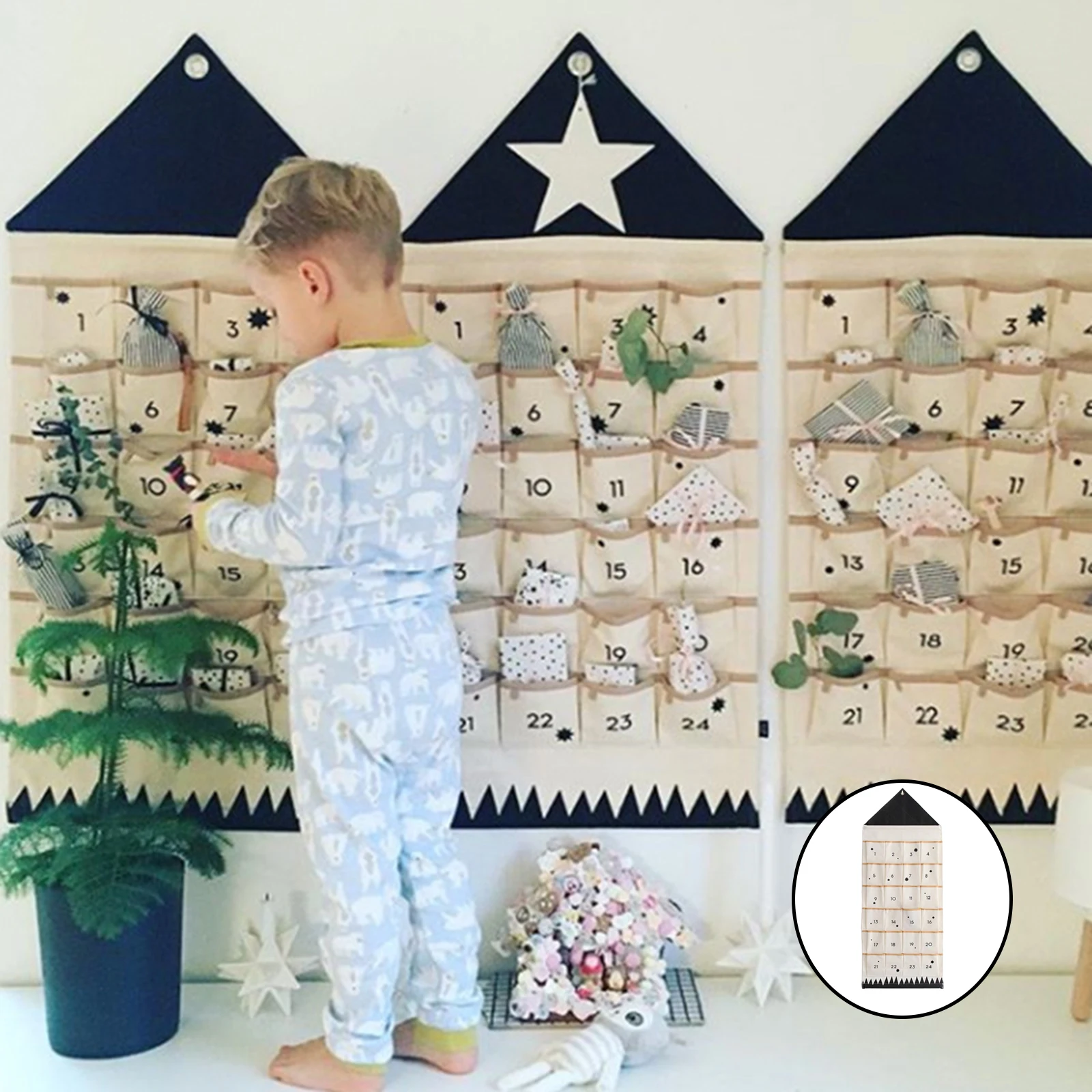 Advent Calendar Fill Large Pocket Christmas Advent Calendar Fill 