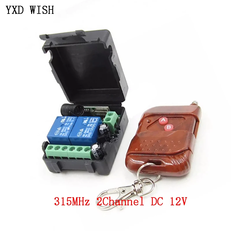 DV 12V Relay 1-CH Wireless RF Remote Control Switch Transmitter Receiver 315MHz DV 12V Relay 1-CH Wireless RF Remote Control Switch Transmitter Receiver 315MHz