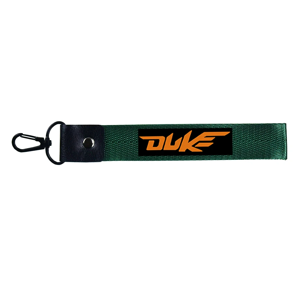 Green New Car Keychain Keyring Strap Key Fob Motorcycle Key Chain Phone Lanyard For KTM EXC DUKE 790 1290 Super adventure 690 390 990 - Название цвета: Green