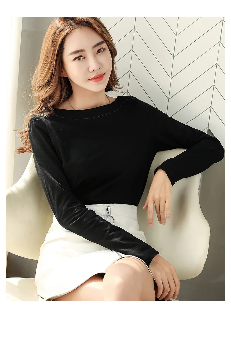 BOBOKATEER camisas mujer футболка с длинным рукавом Женская Одежда Рождественская футболка Женские футболки хлопковая Футболка женская футболка