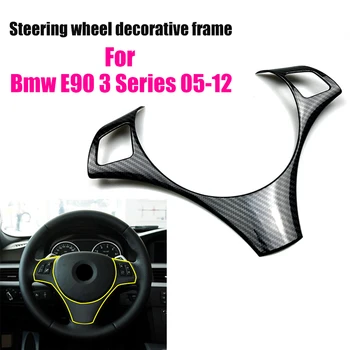 

Car Steering Wheel Cover Trim Frame Sticker for Bmw E90 3 Series 2005 2006 2007 2008 2009 2010 2011 2012 Car Accessories