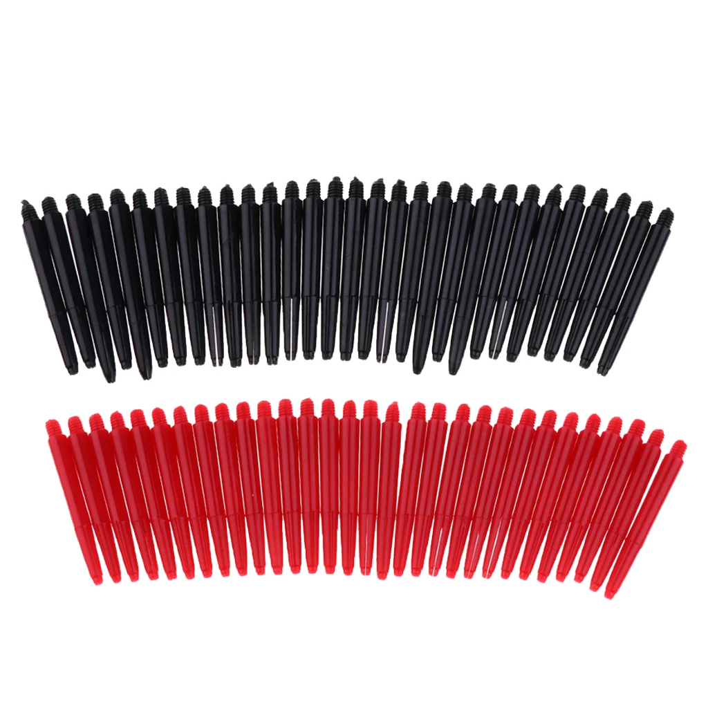 Pack Of 60 Durable Nylon 2BA Thread Shafts  Stems M 43mm - Red & Black