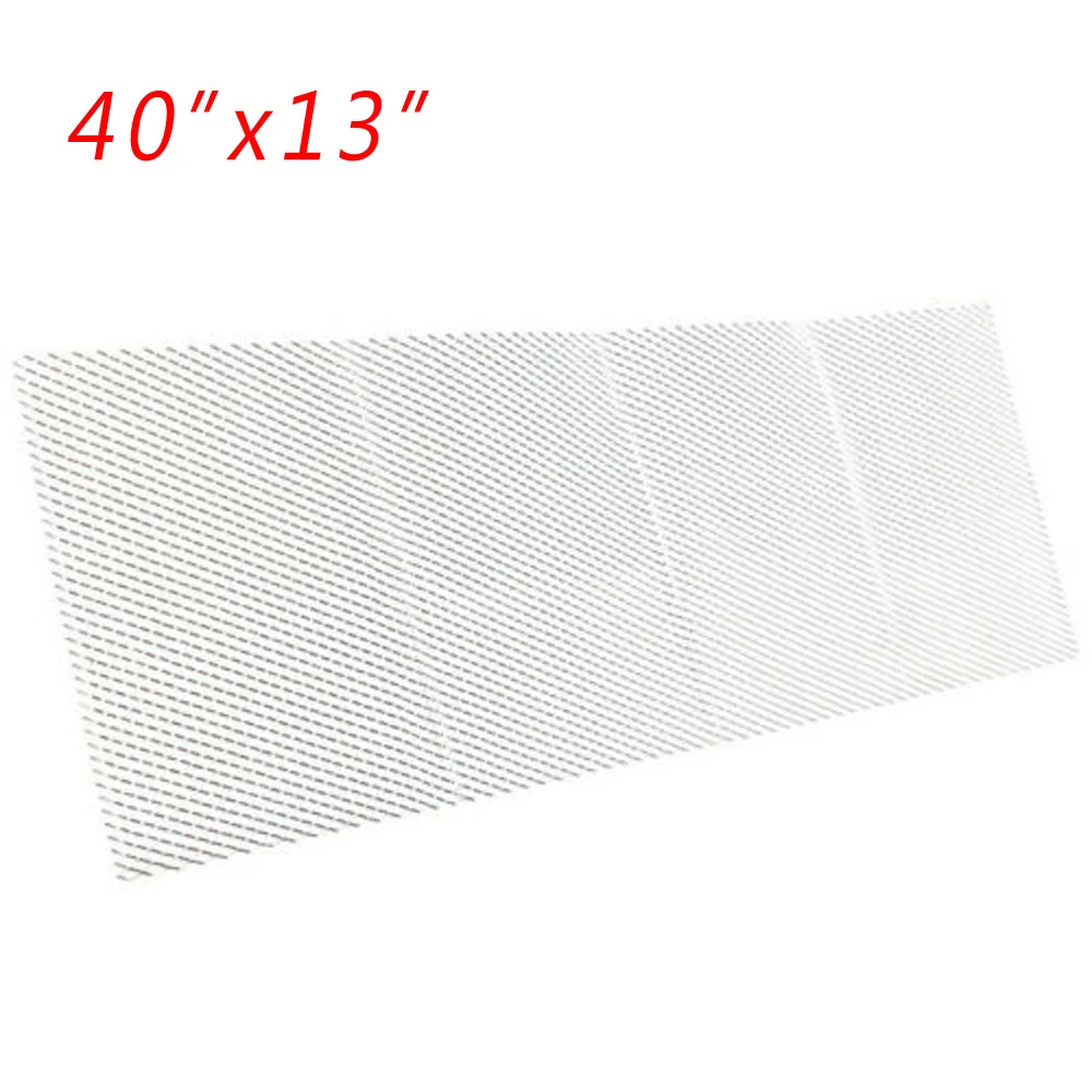 

40x13 Inch Aluminum Car Grill Mesh Vent Grill 0.16x0.31Inch Universal Hole Durable And Practical To Use