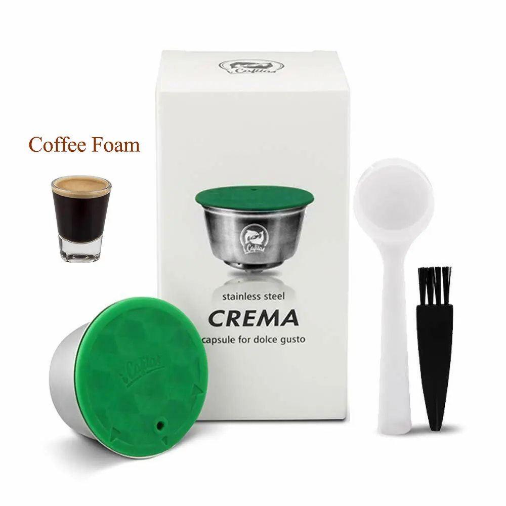 ICafilas из нержавеющей стали для кофейных фильтров dolcegusto Crema многоразовая перезаправляемая кофейная капсула Pod корзины чашка для Nescafe
