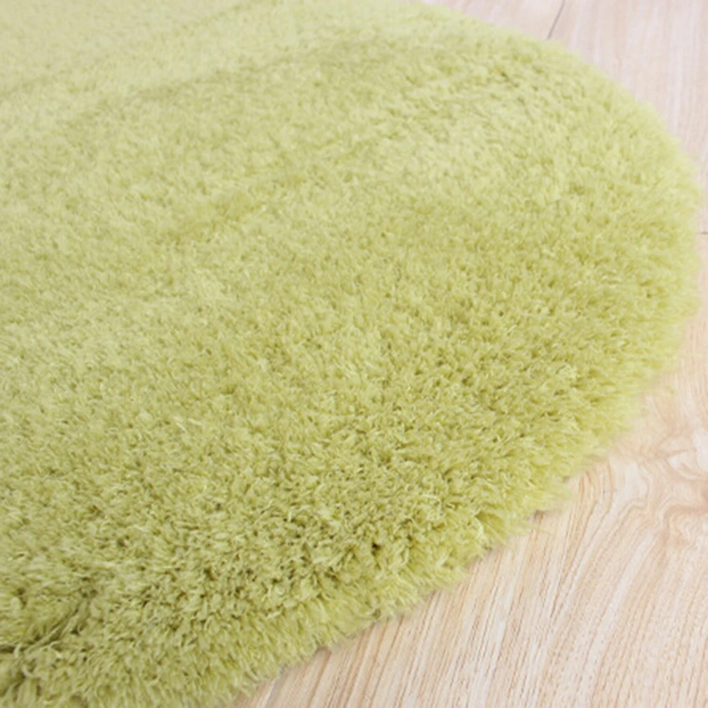 30x50cm Fluffy Round Rug Carpets for Living Room Faux Fur Floor Mat Long Plush Rugs for Bedroom Shaggy Area Rugs Modern Doormat